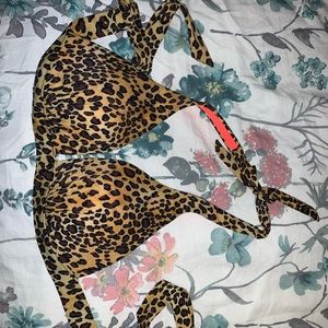 Victoria’s Secret Cheetah Halter Top Bikini